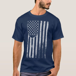 Blauer Rhino "American Flag Spatula" Herren T-Shirt