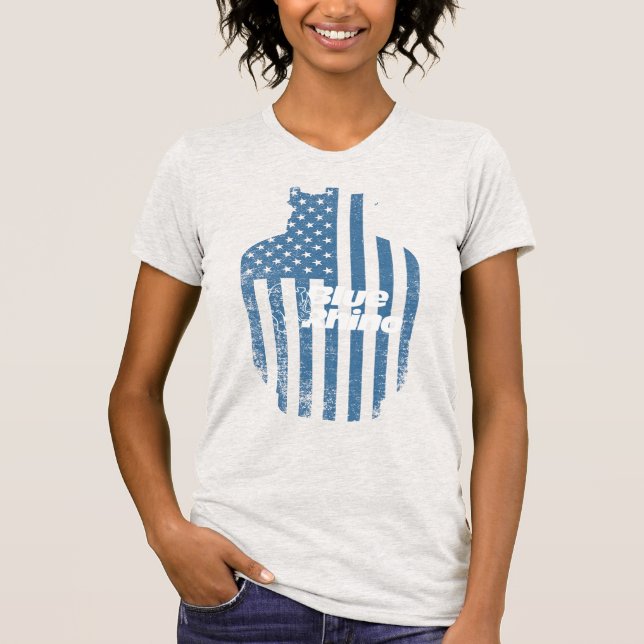 Blauer Rhino "American Flag" Tank (Vorderseite)