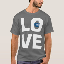 Blauer Rhino "Liebe" Männer T-Shirt