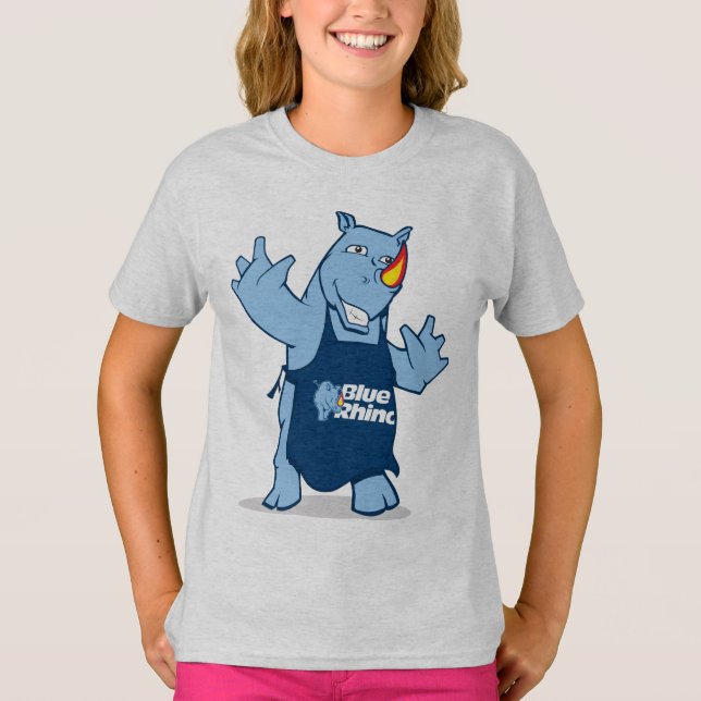 Blauer Rhino "Rhino" T-Shirt (Vorderseite)