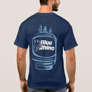 Blauer Rhino "Tank" dunkle Männer T-Shirt