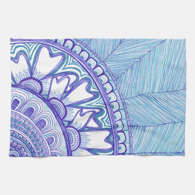 Blauer Ribbon-Gewinner Küchentuch (Horizontal)