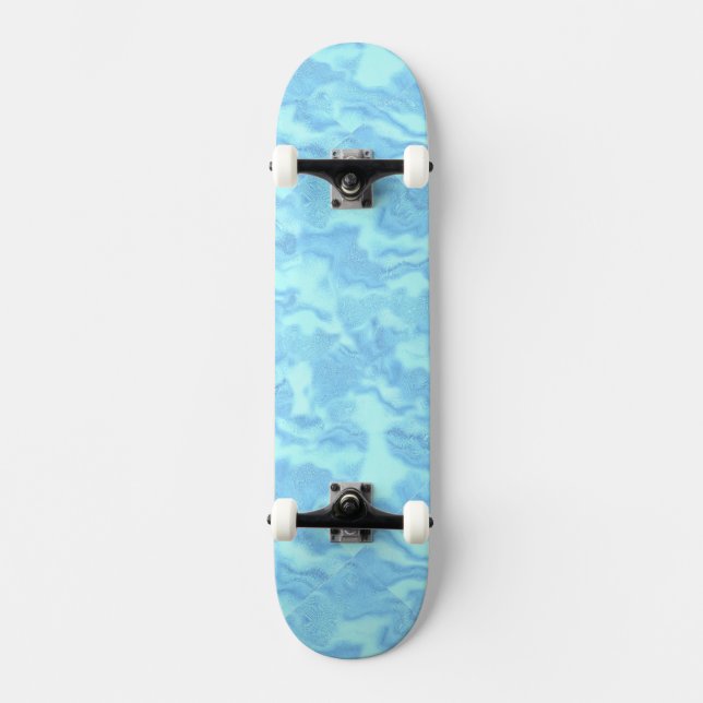 Blauer Ripple Skateboard (Vorderseite)