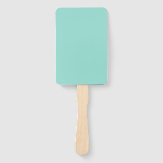 Blauer Robin Egg Blue Solid Color Fächer (Vorderseite)