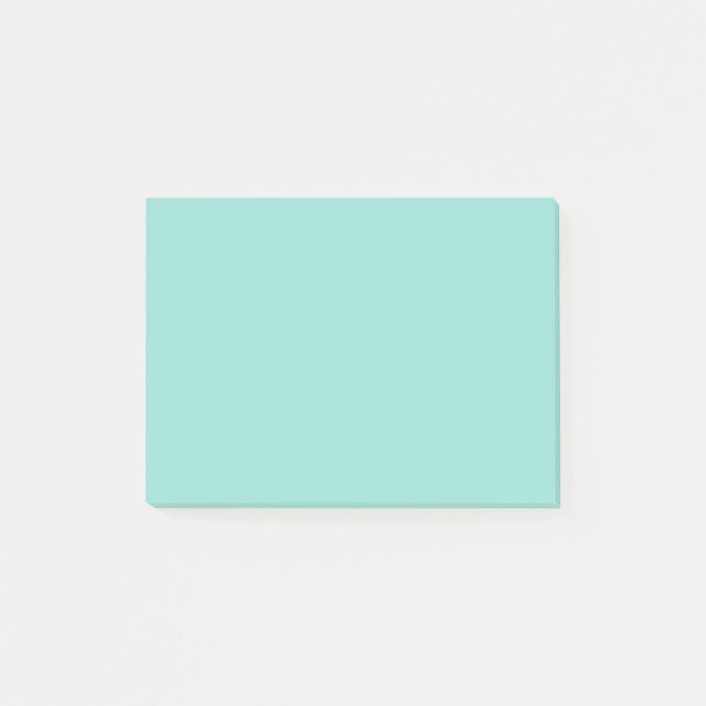 Blauer Robin Egg Blue Solid Color Post-it Klebezettel (Vorderseite)