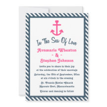 Blauer Rosa Anchor-Hochzeit der Marine