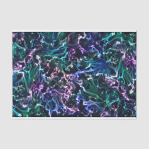 Blauer rosa Aquamariner kosmischer Abstrakter Flüs Seidenpapier