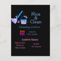 Blauer rosa Glitzer sauberer Mopp Name q r b