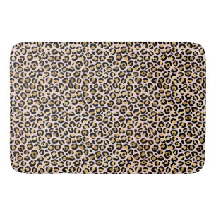 Blauer rosa Goldleoplatt          Badematte