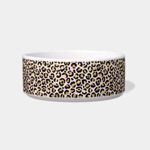 Blauer rosa Goldleoplatt Napf