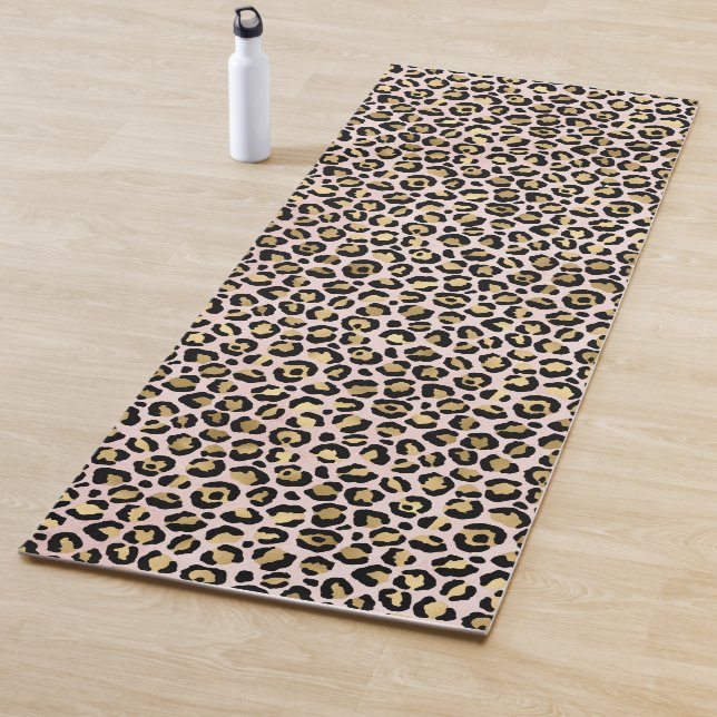Blauer rosa Goldleoplatt           Yogamatte (Beispiel)