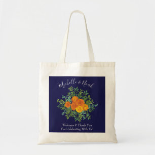 Blauer Rose Blumen Moderne Hochzeiten Tragetasche