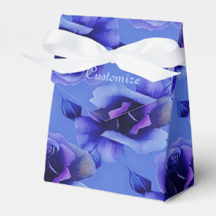 Blauer Rose Blumenmuster Tent Fevor Box Geschenkschachtel