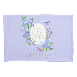 Blauer Rose, Multigram Lila Kissenbezug