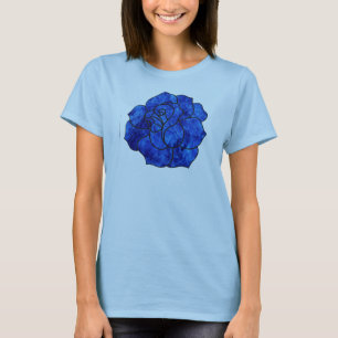 Blauer Rose T-Shirt