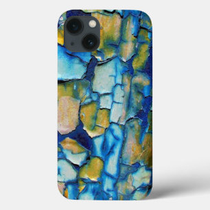 Blauer Rost und goldene Chipping Paint iPad Case