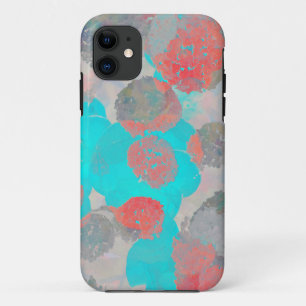 Blauer Roter Kunstgewerbe für romantische Blumenmu Case-Mate iPhone Hülle