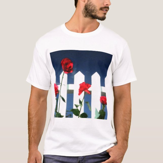 Blauer Samt T-Shirt (Vorderseite)
