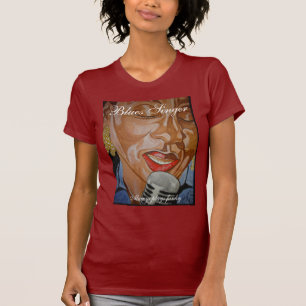 Blauer Sänger T-Shirt