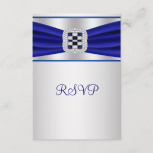 Blauer Saphir Diamant RSVP Karte