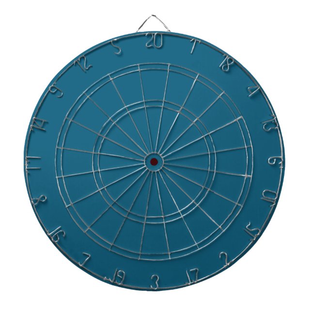 Blauer Saphir (einfarbig)  Dartscheibe (vorne)