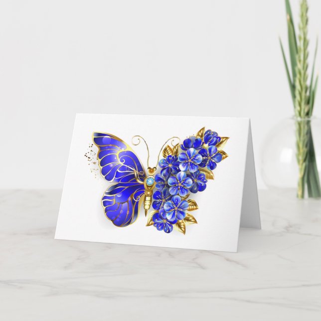 Blauer Saphir Schmetterling (Vorderseite)