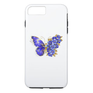 Blauer Saphir Schmetterling Case-Mate iPhone Hülle