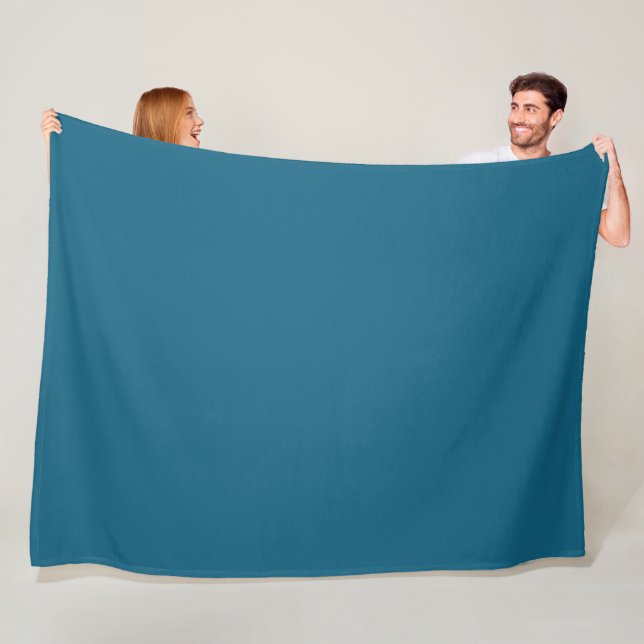 Blauer Saphir (Vollfarbe) Fleecedecke (Beispiel)