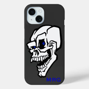 Blauer Schädel mit blauen Augen Case-Mate iPhone Hülle