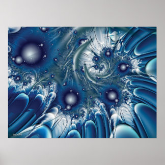 Blauer Schatten Poster