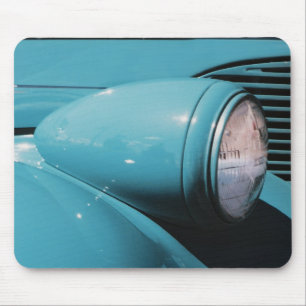 Blauer Scheinwerfer Mousepad