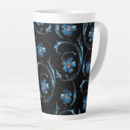 Blauer Schimmer Floral 2 Milchtasse