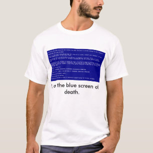 Blauer Schirm des Todes T-Shirt