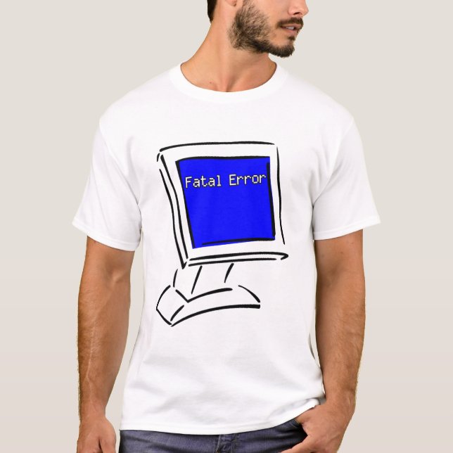 Blauer Schirm T-Shirt (Vorderseite)
