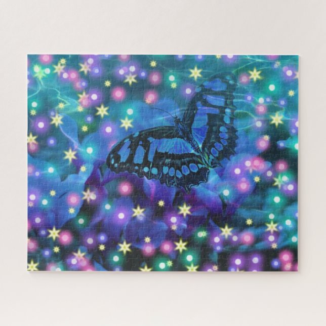 Blauer Schmetterling (Horizontal)