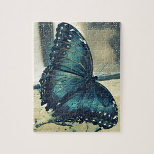 Blauer Schmetterling