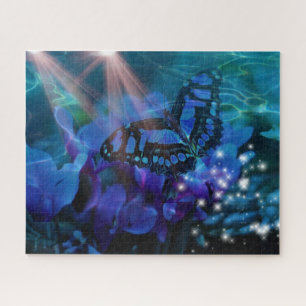 Blauer Schmetterling