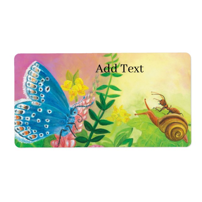 Blauer Schmetterling & Ant & Snail (Vorne)