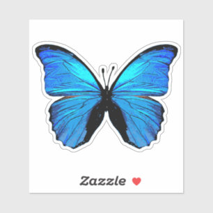 Blauer Schmetterling Aufkleber