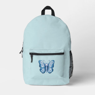 Blauer Schmetterling Bedruckter Rucksack