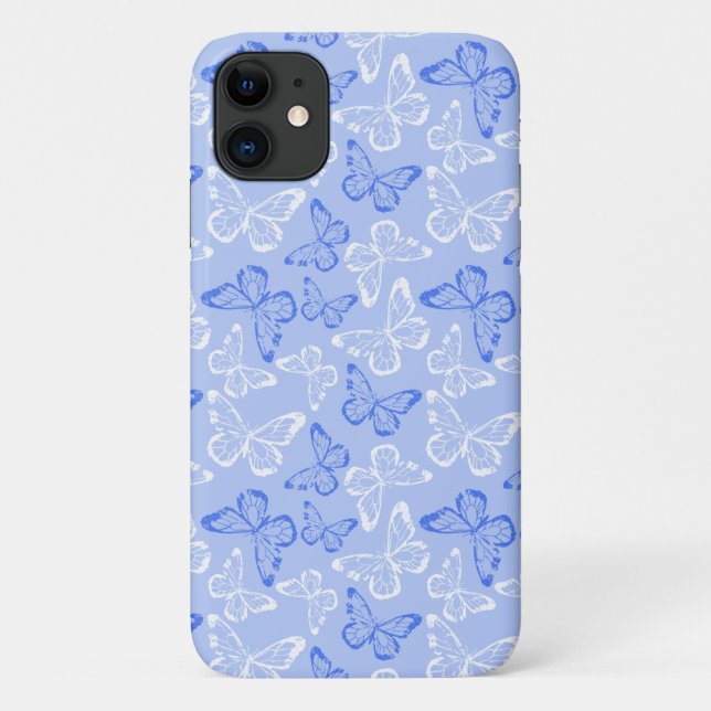 Blauer Schmetterling Case-Mate iPhone Hülle (Rückseite)