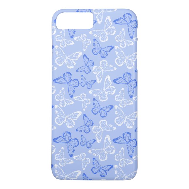 Blauer Schmetterling Case-Mate iPhone Hülle (Rückseite)