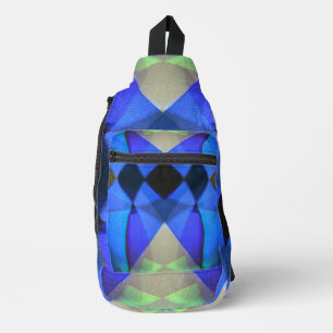 Blauer Schmetterling Crossbody Bag