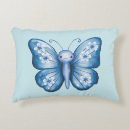 Blauer Schmetterling Dekokissen