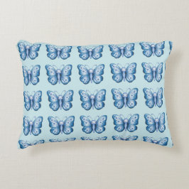 Blauer Schmetterling Dekokissen