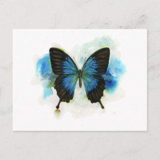 Blauer Schmetterling, egal, wo Geschichten liegen Postkarte