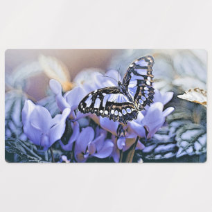 Blauer Schmetterling Etiketten