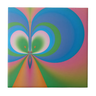 Blauer Schmetterling Fliese