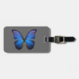 blauer Schmetterling Gepäckanhänger