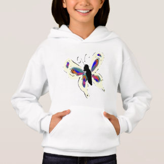Blauer Schmetterling Hoodie